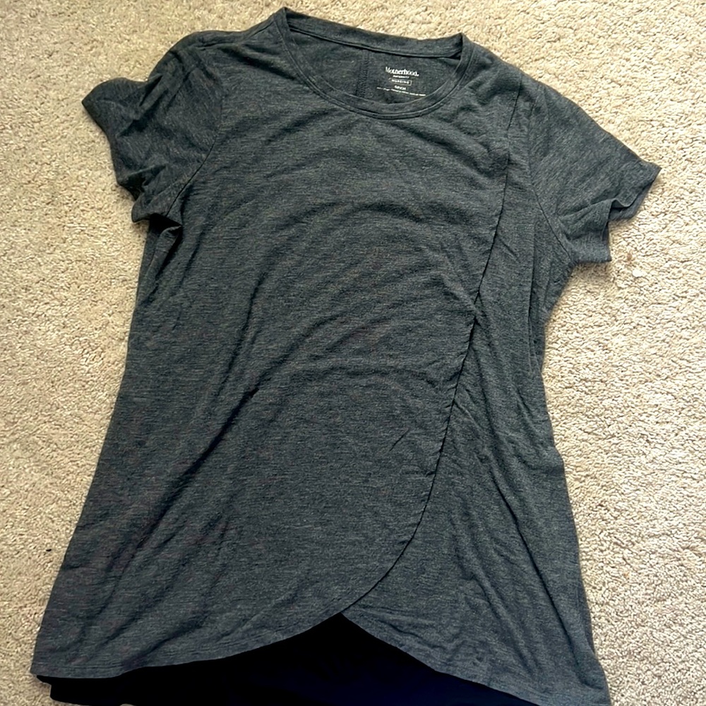 Small grey Swing maternity/nursing top/ tunic